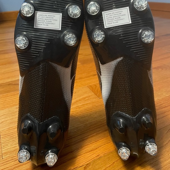 Size 14 -Nike Vapor Edge Pro 360 Black Detach Football Cleats CZ5574-001. - Picture 7 of 12